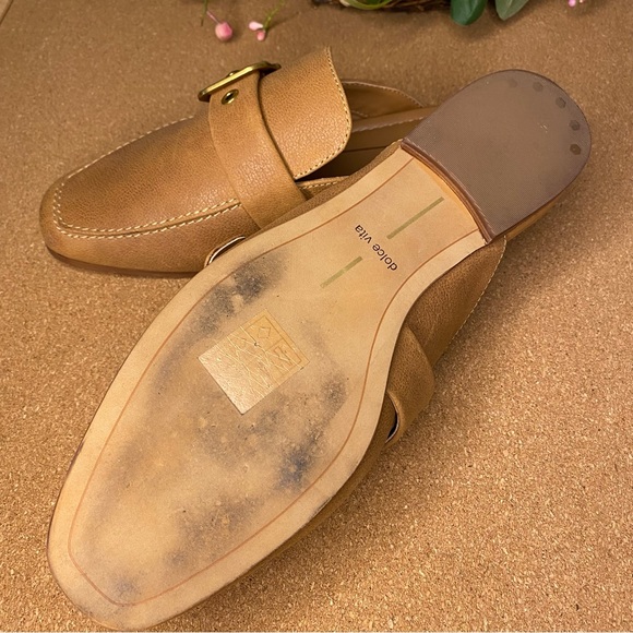 Dolce Vita Santel Taupe Leather Flats Size 7 - Picture 10 of 13